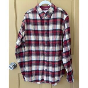 Weatherproof Vintage Plaid Flannel Shirt Men's Size M